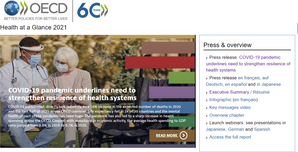 OECD Health at a Glance 2021