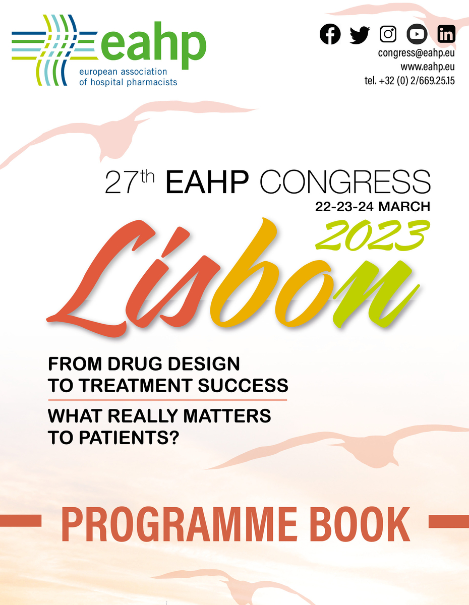 27th EAHP Congress - Programme Book